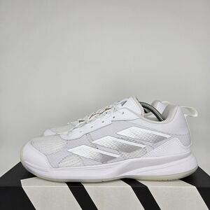 Adidas Women's Tennis Shoes Avaflash Low 'White Silver Metallic' Size 7